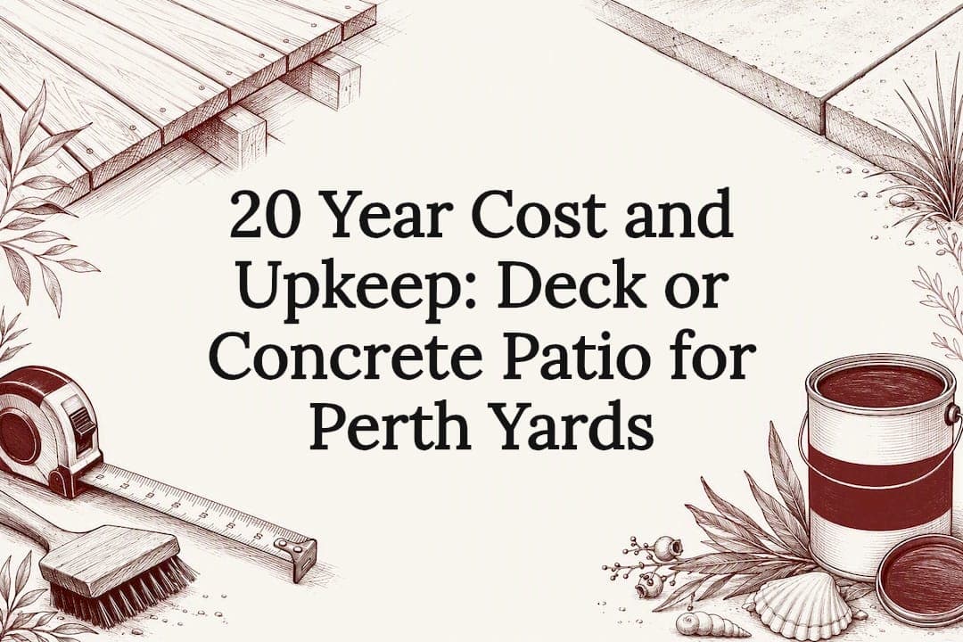 20 Year Cost and Upkeep: Deck or Concrete Patio for Perth Yards