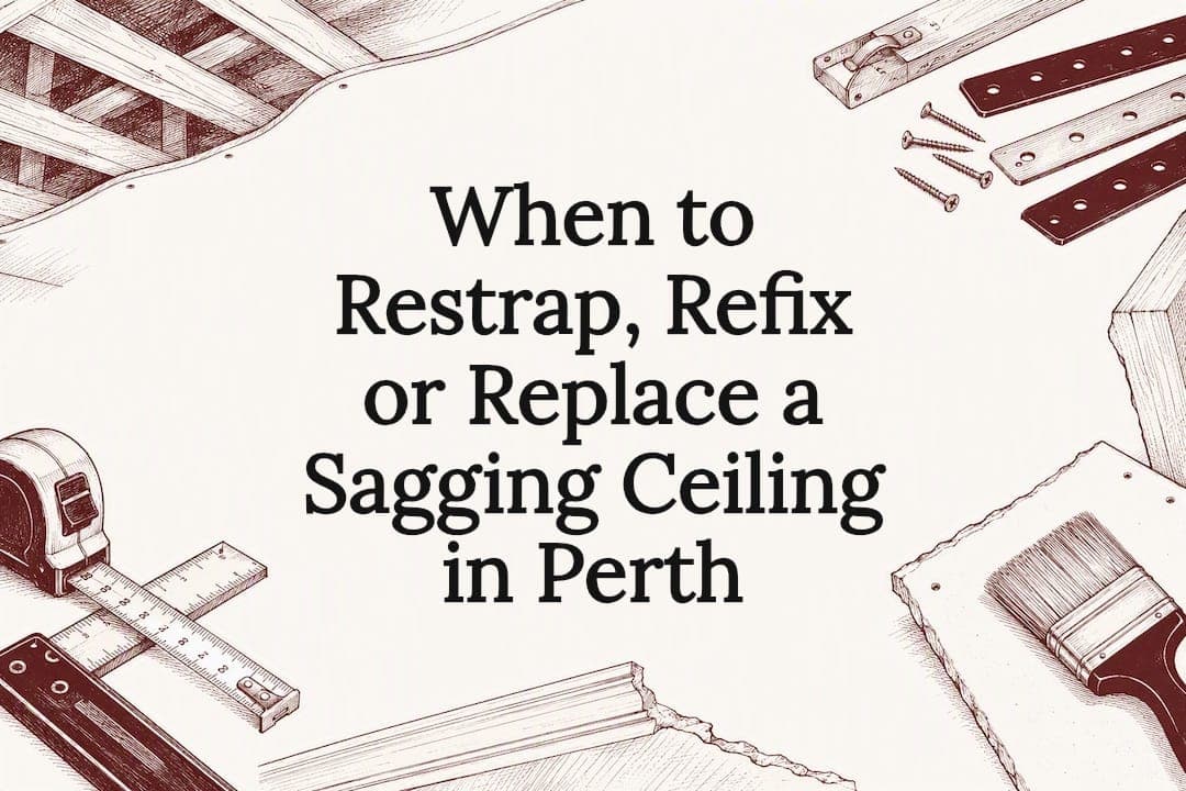 When to Restrap, Refix or Replace a Sagging Ceiling in Perth